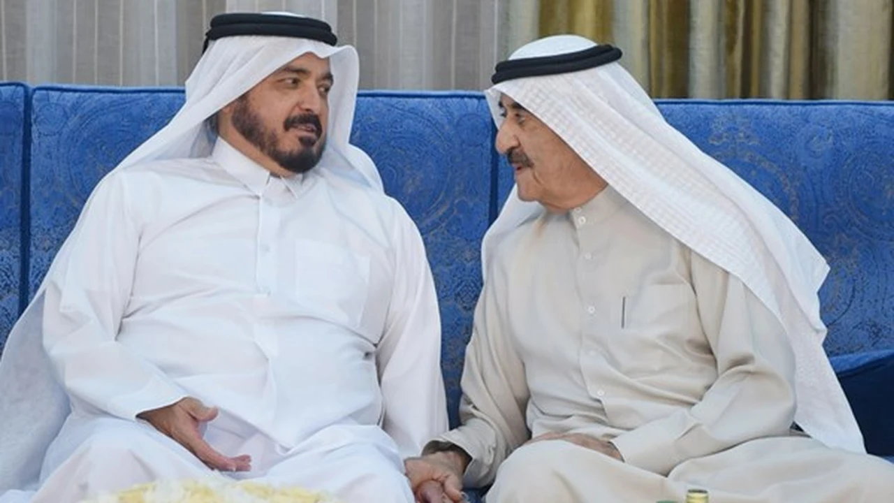 حاكم أم القيوين يستقبل الشيوخ وجموع المهنئين بمناسبة حلول شهر رمضان المبارك